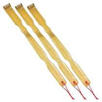 KIT 3 Coçador de Costas em Bambu Mãozinha Massageadora Relaxante 45 x 3,5 x 0,8cm 82g KIT 3 Coçador de Costas em Bambu Mãozinha Massageadora Relaxante 45 x 3,5 x 0,8cm 82g