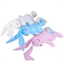 Kit 3 Coelhos de Pelúcia Soninho 37cm Coelhinho da Pascoa Coelho Pelucia Antialérgico Kit 3 Coelhos de Pelúcia Soninho 37cm Coelhinho da Pascoa Coelho Pelucia Antialérgico