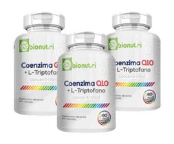 Kit 3 Coenzima Cq10 L Tripofano 500mg Suplemento 60cap Saude