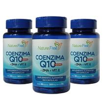Kit 3 Coenzima Q10 100MG + ZMA + VITAMINA E 60 Cápsulas Kit 3 Coenzima Q10 100MG + ZMA + VITAMINA E 60 Cápsulas