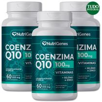 Kit 3 Coenzima Q10 500 Mg 60 Caps - Nutrigenes