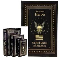 Kit 3 cofres livros fake decorativos porta joias documentos objetos secreto madeira retrô luxo