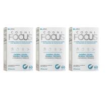 Kit 3 Cogni Focus Cafeína, Colina, Taurina, Treonato