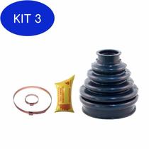 Kit 3 Coifa Homocinética Lado Roda Citroen C3 2013/2020