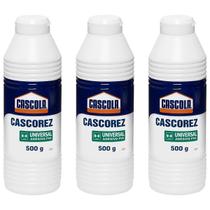 Kit 3 Cola Branca Cascola Cascorez Universal 500g Henkel Kit 3 Cola Branca Cascola Cascorez Universal 500g Henkel