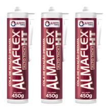 Kit 3 Cola de Fixação Imediata Adesivo Espelho Ht400 Alto Tack Almaflex 450g