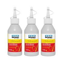 Kit 3 Cola de silicone para artesanato Tek Bond transparente 100ml Kit 3 Cola de silicone para artesanato Tek Bond transparente 100ml