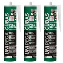 Kit 3 Cola Fixa Cuba Inox, Mármores E Granitos 280ml Unipega Kit 3 Cola Fixa Cuba Inox, Mármores E Granitos 280ml Unipega