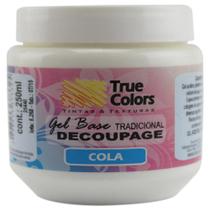 Kit 3 Cola Gel Base Decoupage Tradicional 250ml True Colors