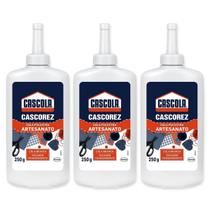 Kit 3 Cola para artesanato Extra Cascorez 250g