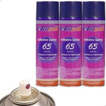 Kit 3 Cola Spray Adesivo Temporária 65 Westpress Artesanato