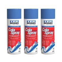 Kit 3 Cola Spray Permanente 305G 500Ml - Tekbond