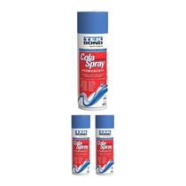 Kit 3 Cola Spray Permanente 500ml - Tekbond Kit 3 Cola Spray Permanente 500ml - Tekbond