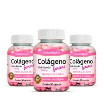 Kit 3 Colágeno Femme 90 Cápsulas Maxinutri