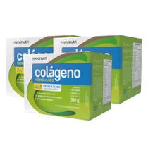 Kit 3 Colágeno Hidrolisado 30 saches Uva Verde Maxinutri Kit 3 Colágeno Hidrolisado 30 saches Uva Verde Maxinutri