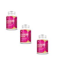Kit 3 Colágeno Hidrolisado 400mg + Vitaminas A C E D 3x60 cps Flora Nativa Kit 3 Colágeno Hidrolisado 400mg + Vitaminas A C E D 3x60 cps Flora Nativa