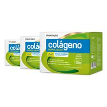Kit 3 Colágeno Hidrolisado Maxinutri 30 Sachês Uva Verde Kit 3 Colágeno Hidrolisado Maxinutri 30 Sachês Uva Verde