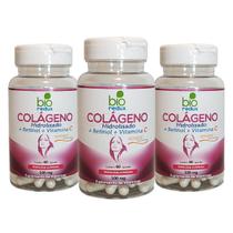 Kit 3 Colágeno Hidrolisado Verisol - Retinol + Vitamina C