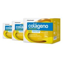 Kit 3 Colágeno Maxinutri 30 Sachês Manga Com Maracujá