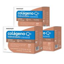 Kit 3 Colágeno + Q10 Verisol Sachês 30x5g Natural Maxinutri