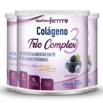 Kit 3 Colágeno tipo 2 + 1 Verisol Trio complex Apisnutri frutas negras 200g Kit 3 Colágeno tipo 2 + 1 Verisol Trio complex Apisnutri frutas negras 200g