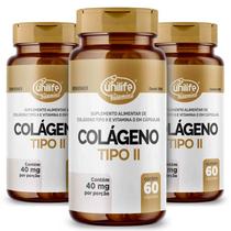 KIT 3 COLÁGENO TIPO 2 VITAMINA D 60 Cáps UNILIFE VITAMINA D3