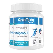 Kit 3 Colágeno Tipo II Apisnutri 60 Cápsulas