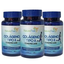 Kit 3 Colágeno Tipo Ii Condrecare 60 Cápsulas 500Mg