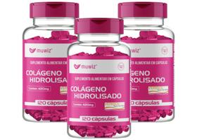 kit 3 Colágeno Verisol 120 Cápsulas / 420mg Muwiz