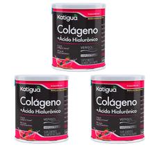 Kit 3 Colágeno Verisol + Ácido Hialurônico Frutas Vermelhas 240g.