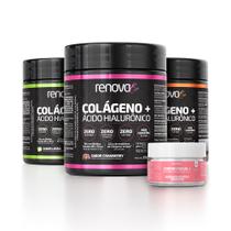 Kit 3 Colágenos Renova Be Verisol Com Biotina + Creme Facial