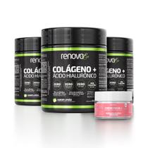 Kit 3 Colágenos Renova Be Verisol Com Biotina + Creme Facial