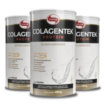 Kit 3 Colagentek Protein Vitafor Neutro 460G Kit 3 Colagentek Protein Vitafor Neutro 460G