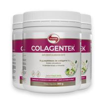 Kit 3 Colagentek Vitafor 300G Maçã Verde