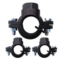 Kit 3 Colar de Tomada c/ Derivação Simples Roscada 40mm X 3/4" Irrigação c/ 2 Parafusos