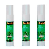 Kit 3 Colas Bastão Scotch 3M 8G Branco