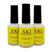 Kit 3 Colas Foil Xkj Star Glue Unhas Gel Acrigel Foils 16Ml