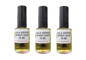 Kit 3 Colas Spirit Gum Verniz 10Ml Para Peruca E Lace
