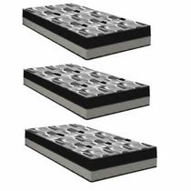 Kit 3 Colchões Solteiro Ortobom Iso Dupla Face 88x188x20cm