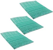 Kit 3 Colchonetes Casal 190x130 C/ Bolsa Xadrez Verde - Emcompre Kit 3 Colchonetes Casal 190x130 C/ Bolsa Xadrez Verde - Emcompre