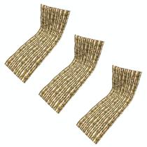 Kit 3 Colchonetes Dupla Face para Espreguiçadeira Bambu Vivo