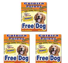 Kit 3 Coleira Natural Antipulgas 45cm Free Dog Cães Cachorro Kit 3 Coleira Natural Antipulgas 45cm Free Dog Cães Cachorro