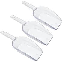 Kit 3 Colher Medidora Plástico Pás Dosadoras para Grãos Cereais Ração Cozinha Multiuso Transparente Kit 3 Colher Medidora Plástico Pás Dosadoras para Grãos Cereais Ração Cozinha Multiuso Transparente