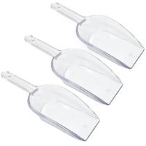 Kit 3 Colher Medidora Plástico Pás Dosadoras para Grãos Cereais Ração Cozinha Multiuso Transparente Kit 3 Colher Medidora Plástico Pás Dosadoras para Grãos Cereais Ração Cozinha Multiuso Transparente