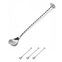 Kit 3 Colheres Bailarina para Drinks com Disco Circular Kit 3 Colheres Bailarina para Drinks com Disco Circular