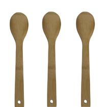 Kit 3 colheres bambu utensílios cozinha multi-uso novidade