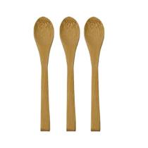Kit 3 Colheres Em Bambu 13 Cm Kit 3 Colheres Em Bambu 13 Cm
