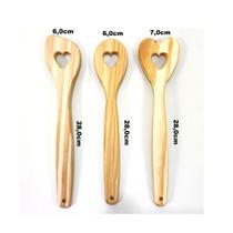 Kit 3 Colheres Espatulas Pinus