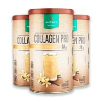 Kit 3 Collagen Colágeno Hidrolisado Nutrify Baunilha 450g
