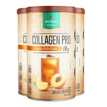 Kit 3 Collagen Pro Colágeno Hidrolisado Chá Mate com Pessêgo Nutrify 450g Kit 3 Collagen Pro Colágeno Hidrolisado Chá Mate com Pessêgo Nutrify 450g